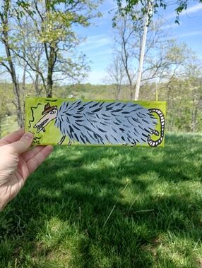 Long Possum Painting Folk Art